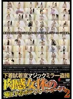 下着試着室マジックミラー盗撮 肉感女体の補正下着・ボディスーツ・ガードル 2 サンプル画像