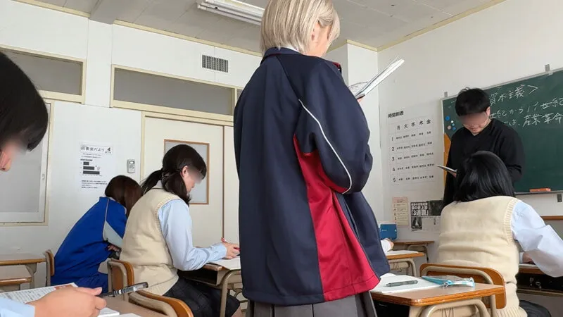 【俺たちの穴】 金髪転校生とサイレントSEX C-4 はるの 安堂はるの サンプル画像 1