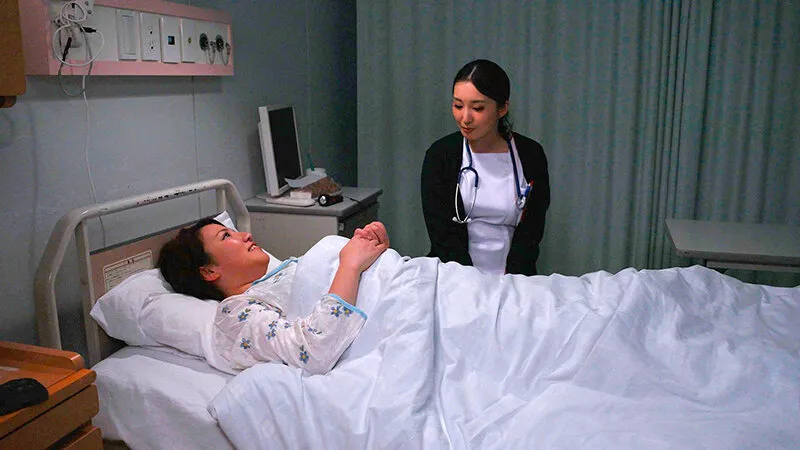 おっぱいをおっぱいで挟み合う‘パイパイズリ’の圧迫に大興奮！巨乳ナースと巨乳患者が乳首と乳首で感じ合う退院までの乳くり1週間 月野かすみ 天月あず サンプル画像 4