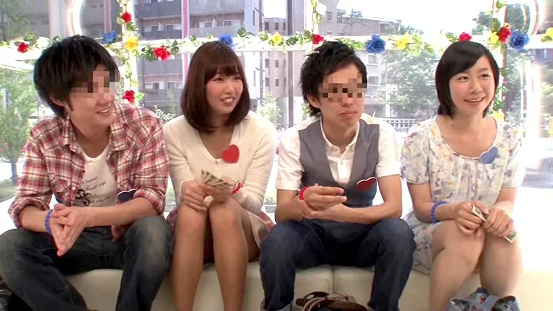 顔出し！！女子大生限定 マジックミラー号 寝取り！嫉妬！羞恥からの興奮と快感！！Wデート中の大学生カップル◆ 初めての同室スワッピング！！ in池袋 サンプル画像 1