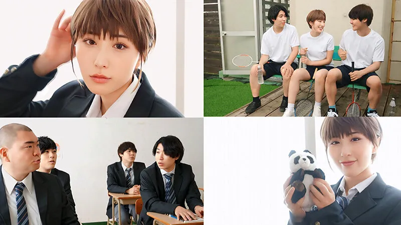 水を被るとHカップ爆乳女になっちゃう体質の転校生と1/2なスクールライフ 北野未奈 サンプル画像 2