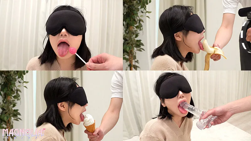 『唇美人な女子大生限定！！お口の中身を当ててみて？』舌が長～い元気っ娘 JDが目隠しして色んな物を食感テイスティング…突然現れたデカチンに大興奮しながら下のお口でもジュボジュボ人生初の中出し生ハメックス♪【街角素人モニタリング♯りさ】 サンプル画像 2