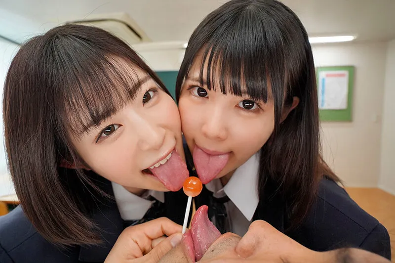 よだれをた～っぷり飲ませてくれる制服美少女のとろっとろベロちゅう唾液性交 横宮七海 沙月恵奈 サンプル画像 2