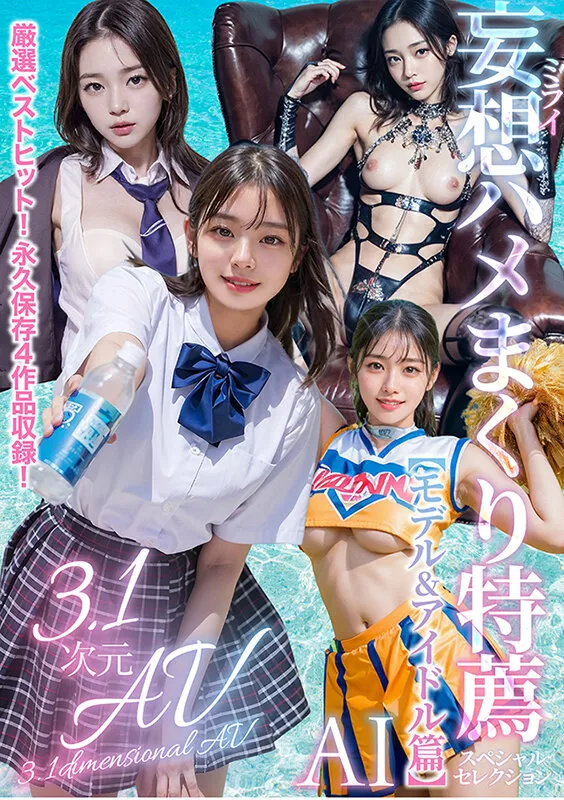 【3.1次元】AI妄想ハメまくり特薦4作品収録ベスト！【モデル＆アイドル篇】 サンプル画像 1