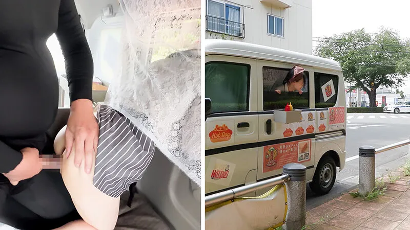 人気 AV 女優が挑戦！イカサレ屋台の中で 潮吹きながらホットドッグ売ってください！逢月ひまり サンプル画像 6