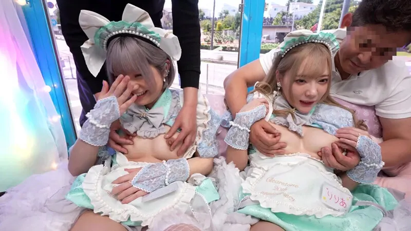 顔を見るたびにお酒をおねだりしてくる客待ち系コンカフェ娘の乳首をこねくり回して「もう、おチ〇ポさん挿れて！」ってゆわせてヤル！全員妊娠かくてい中出し！～りりあ・ありすちゃん編～ サンプル画像 3