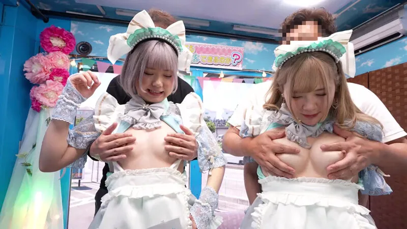 顔を見るたびにお酒をおねだりしてくる客待ち系コンカフェ娘の乳首をこねくり回して「もう、おチ〇ポさん挿れて！」ってゆわせてヤル！全員妊娠かくてい中出し！～りりあ・ありすちゃん編～ サンプル画像 5