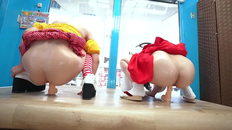 野撮でナンパした仲良し同士のコスプレイヤーが挑戦する 先イキディルドチャレンジ！友達より先に潮を吹けたら賞金5万円、 負けたら即ハメ中出し！気を抜いたら奥までズブ挿りしてくる 絶倫ディルドーに発情腰振りが止められない！マジックミラー号…ゆきりんVSかぐや編～ サンプル画像 4