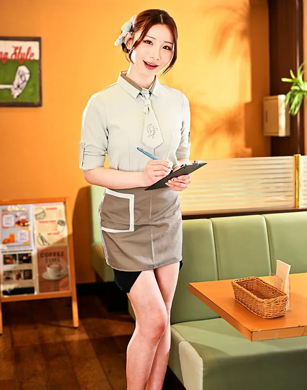 はたらく女子のベロチュー着衣SEX、フィニッシュは制服にぶっかけ！ サンプル画像 20