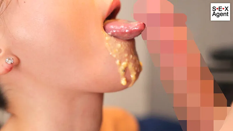 ねっとりくちゃくちゃ咀嚼フェラチオ ～咀嚼した食べ物を口移しで頂き、そのまま口内で犯●れる～ サンプル画像 15