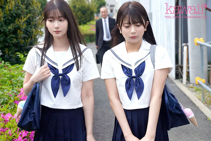 青春の象徴のような爽やか美少女（姉妹）は、義理の父親に痴●被害を受けているらしい…が、何故か通報しない…。気持ちいいって事？ 北岡果林 静河 サンプル画像 3