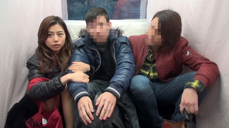 素人大学生！性態調査！！！親友の彼女と欲情ミッションで緊張興奮！まさかの中出しSEX大作戦！？ サンプル画像 5