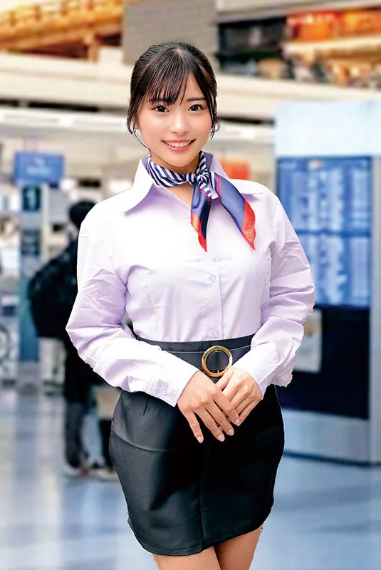 大手航空会社勤務の美人CA（キャビンアテンダント）が童貞チ○ポをノーハンドフェラ早漏改善！気品が溢れる一流のおもてなしフェラで暴発大量射精ごっくん→即フル勃起！元気すぎる童貞チ○ポを放っておけないCAはそのまま筆おろし中出しTAKE OFF サンプル画像 7