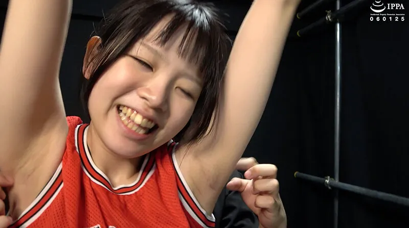 「【くすぐり】バスケユニフォームの柚乃ちゃんをバンザイ拘束でくすぐりまくり！」わかしラボWAKA-082 牧河柚乃 3 サンプル画像 10