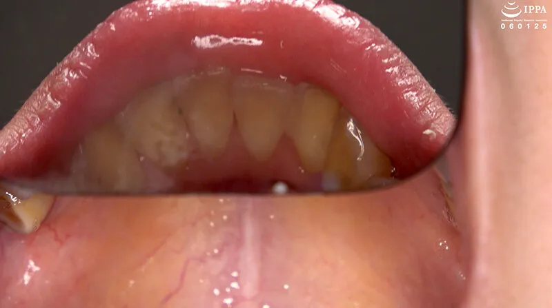 「【歯・口腔フェチ】新人女優牧河柚乃ちゃんの口内観察＆巨大女フェチ」牧河柚乃 サンプル画像 9