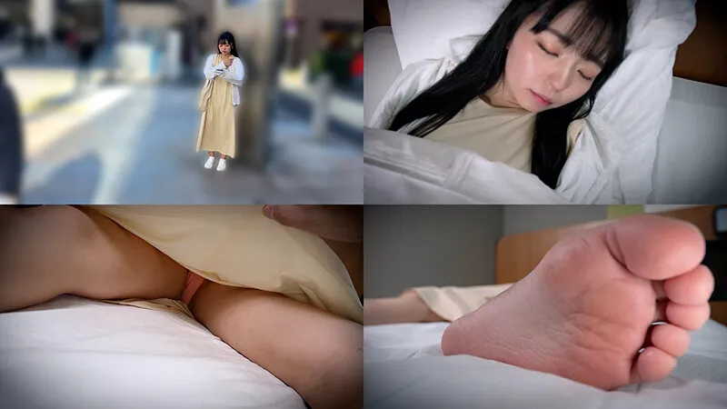 無防備に寝てる女に中出し卑猥行為6 妹系のエロい体の女 金髪美乳のお姉さん サンプル画像 1