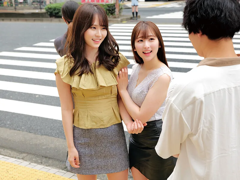 【童貞君を探し出して筆おろしセックス出来たら100万円！？】親友の素人娘2人が童貞求めてはじめての逆ナンパ！！りのゃん じゅんちゃんWカワイイ看護師さん！オナニーじゃないと射精できない遅漏チ○ポを気持ちよーく改善治療///W白衣の天使がヌキヌキハーレムご奉仕//… サンプル画像 2