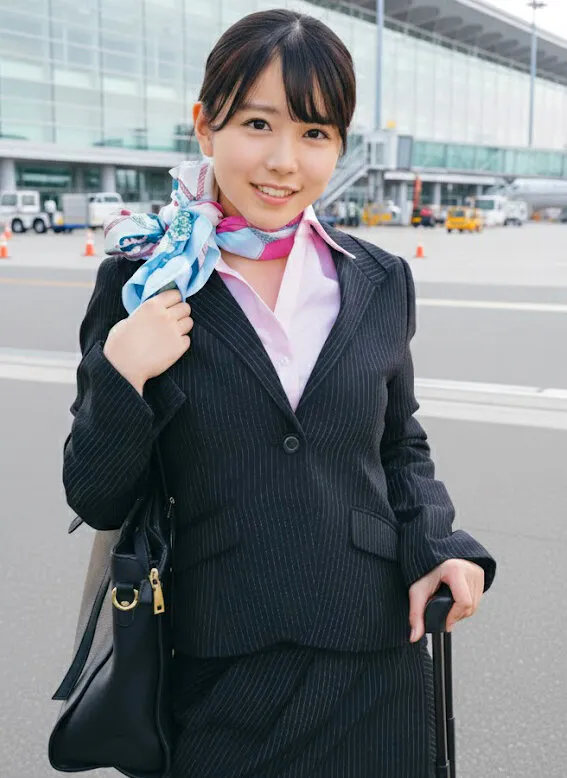 大手航空会社のキャビンアテンダントと童貞君が黒パンスト直穿き素股で超発情！？黒パンスト越しの童貞デカチン先っぽ3cm挿入！敏感なオマ○コの入り口をグリグリされて奥まで挿れて欲しくなっちゃったCAさんが生ズボッ筆おろし//優しくも腰振るガニ股騎乗位で連続仰け反り… サンプル画像 1