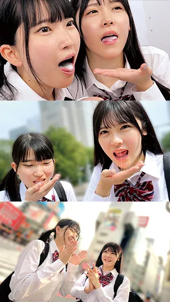 田舎からやって来た修学旅行生に東京観光ごっくんデート 精子を口に入れたままドキドキ散歩 周りに気づかれないようにごっくん ひなのちゃん＆あかりちゃん ラブラブカップル同士が互いのパートナーを交換するスワッピングゲームに挑戦！！相手の彼女＆彼氏をより多く… サンプル画像 5