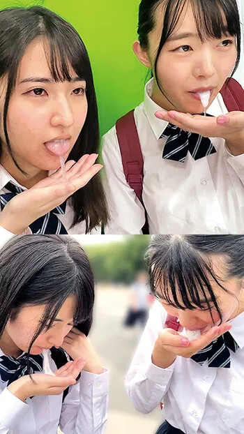 田舎からやって来た修学旅行生に東京観光ごっくんデート 精子を口に入れたままドキドキ散歩 周りに気づかれないようにごっくん かのんちゃん＆まどかちゃん ラブラブカップル同士が互いのパートナーを交換するスワッピングゲームに挑戦！！相手の彼女＆彼氏をより多く… サンプル画像 5