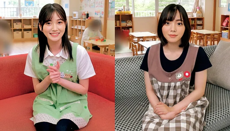 とってもかわいい保育士の皆さん！童貞くんにピンクの乳首をチューチュー吸わせてもらえませんか？母性溢れる授乳手コキでガチ勃起したち●ぽをそのまま聖母のお股にぬぷっっ！空前絶後のドピンク乳首登場スペシャル！ もも先生 なぎさ先生 サンプル画像 1