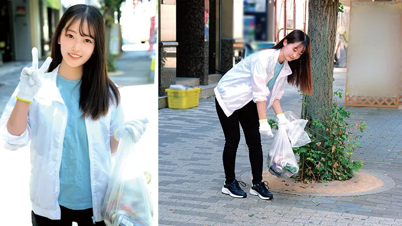 自然を守る豊かな心。ボランティアに勤しむ奉仕の心。そんな女の子が筆おろし。なつき（21）こころ（20） サンプル画像 2