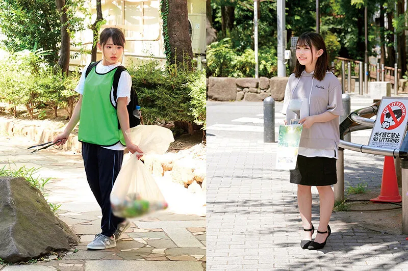 自然を守る豊かな心。ボランティアに勤しむ奉仕の心。そんな女の子が筆おろし。みさき（20）くみ（20） サンプル画像 1