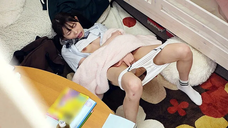 覚えたて一人エッチ貧乳娘 サンプル画像 7