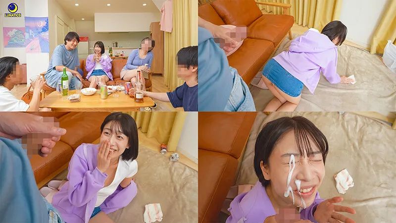 男っぽくてノリの良い無防備デカ尻女友達と宅飲みで連続射精ゲームをして金玉スッカラカンになるまで一晩で13発大量ぶっかけ顔射した。 湊波流 サンプル画像 1