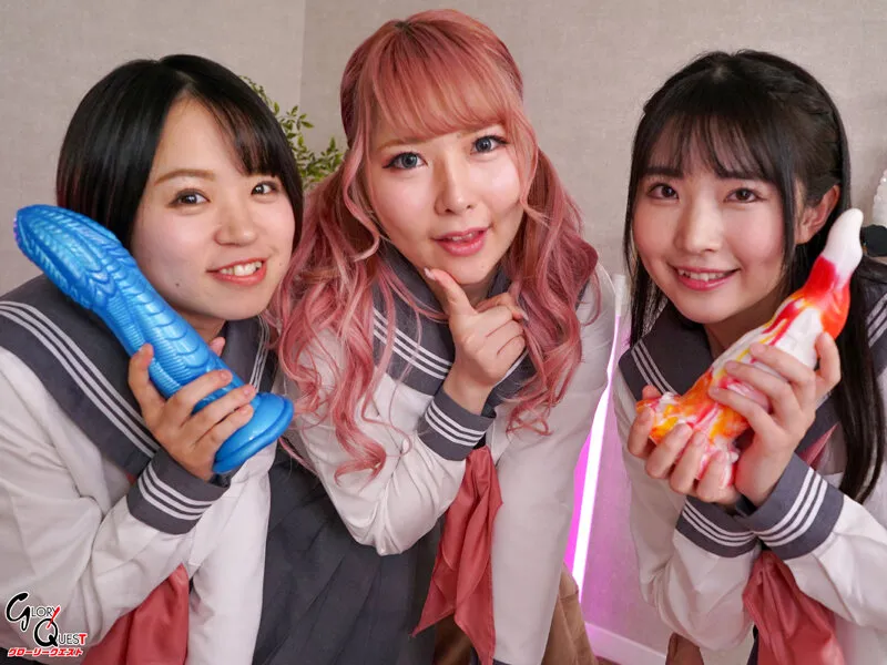 M男アナルを破壊してメスイキさせるペニバンJ系小悪魔痴女トリオ！！ サンプル画像 1