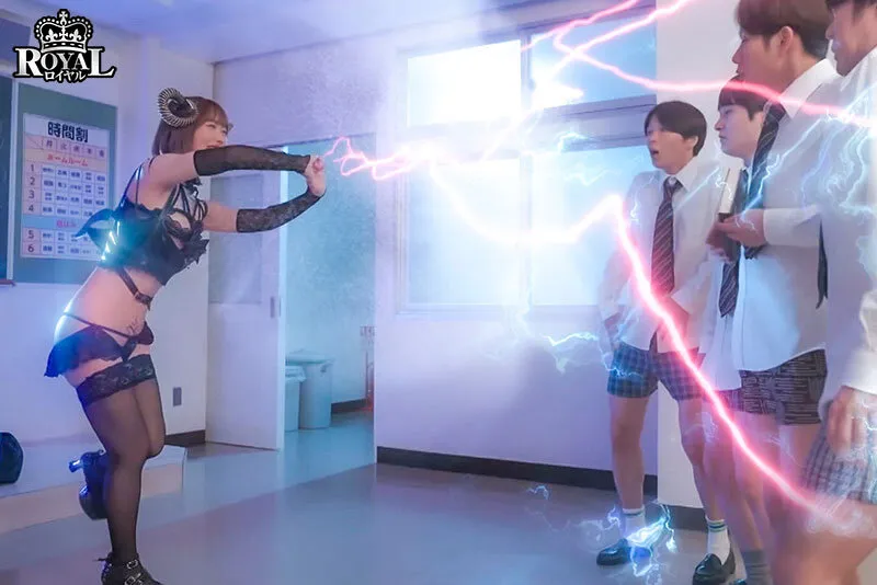 淫魔召喚 僕らの金玉カラッポにする美巨乳ボディの小悪魔サキュバス 小栗操 サンプル画像 1